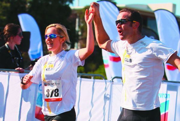 Gillian Power finishing the 2012 City to Surf Marathon